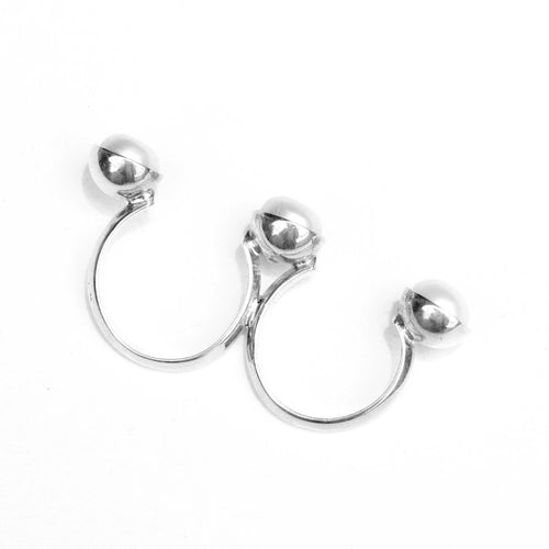 doble pearl ring in Sterling Silver