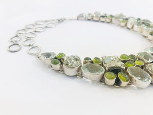 Beautiful pyrite necklace. Second version.