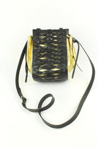 Black and Gold Cross Body Bag