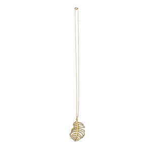 Gold Delicate Leaf Necklace