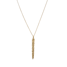 Load image into Gallery viewer, Gold Fern necklace