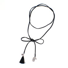 Load image into Gallery viewer, Long Leather Cord with Charms
