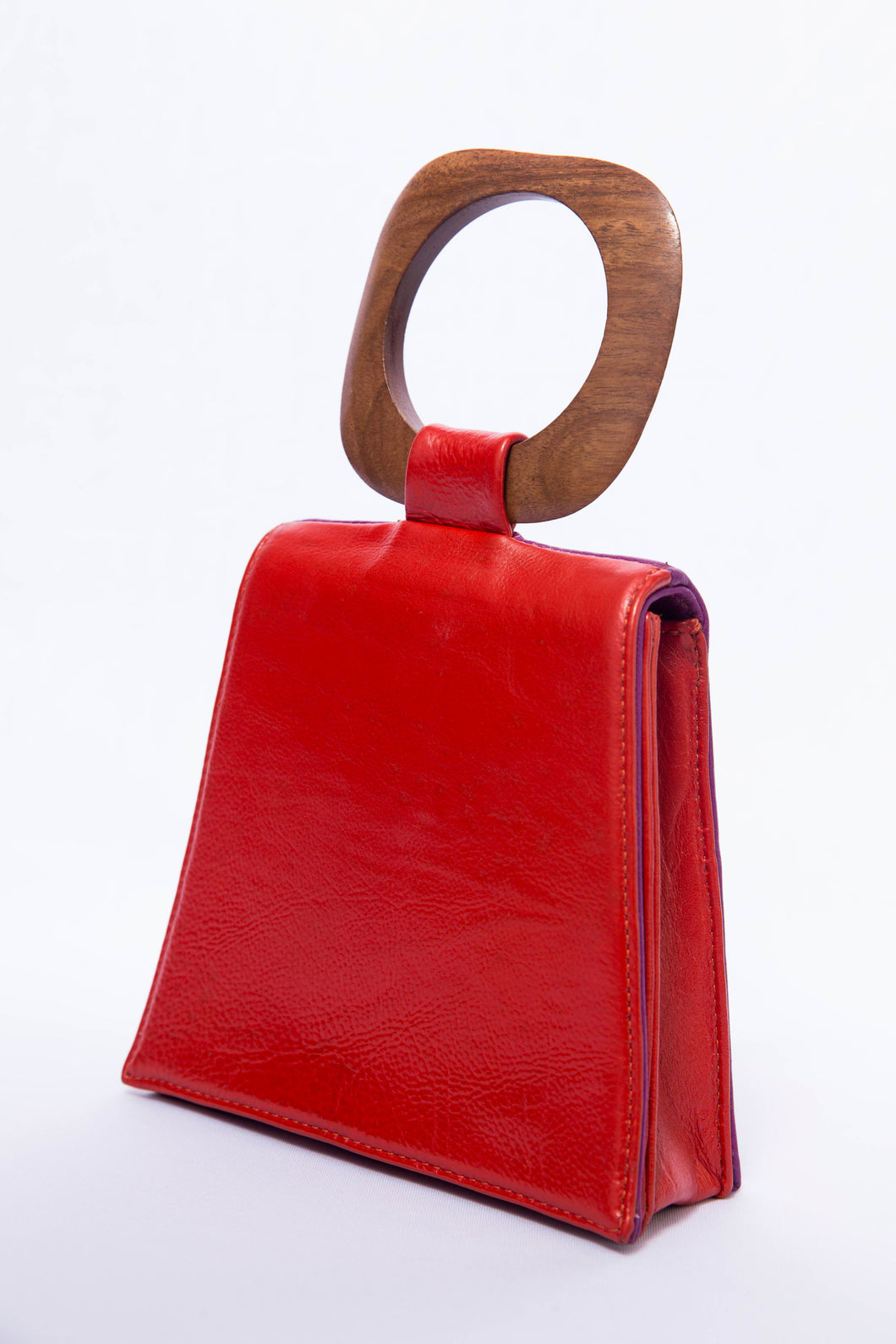 Red and Purple Clutch Bag