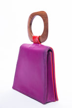 Load image into Gallery viewer, Red and Purple Clutch Bag